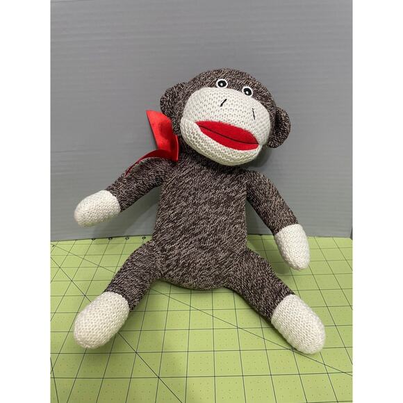 Progressive Plush Sock Monkey 10” James Patrick Plush Stuffed Animal #290890 - Picture 1 of 6